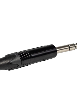Neutrik 3-Pole 6.35mm (1/4") Black Jack Plug NP3X-BAG