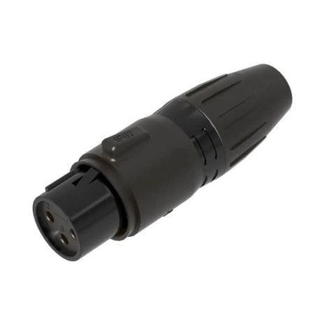 Seetronic 3-Pin Female XLR IP67 Black SCWF3-B-67
