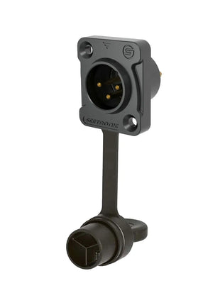  XLR IP67 3-Pin Chassis Male Black J3F2C-W-B-67