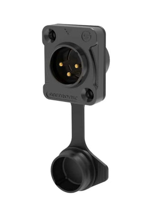  XLR IP65 3-Pin Chassis Male Black J3F2CWB
