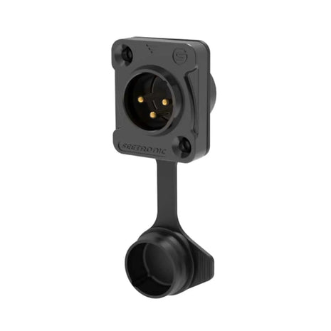  XLR IP65 3-Pin Chassis Male Black J3F2CWB