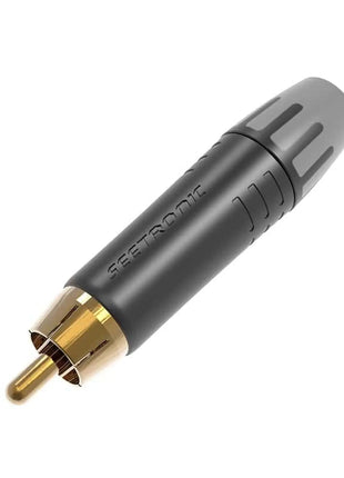 Seetronic Phono Male Cable Connector Black MT380