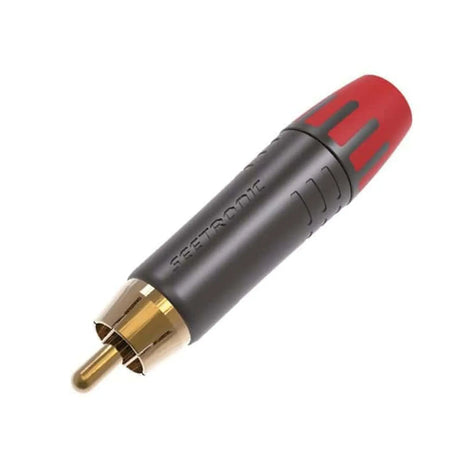 Seetronic Phono Male Cable Connector Red MT380-2