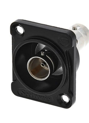 Seetronic BNC Female Chassis Connector Black SBB75DFGX-B