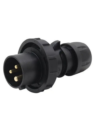 PCE 16A 230V IP67 2P+E Black Plug (0132-6X)