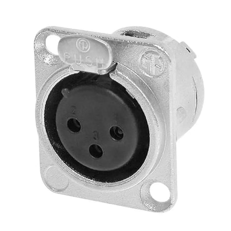 Neutrik XLR 3-Pin Female Chassis Socket NC3FD-L-1