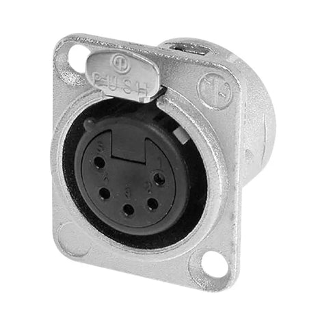 Neutrik XLR 5-Pin Female Chassis Socket NC5FD-L-1