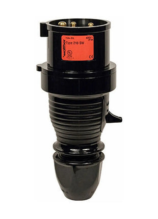 Walther 32A 415V 2P+E Black Plug 230SW