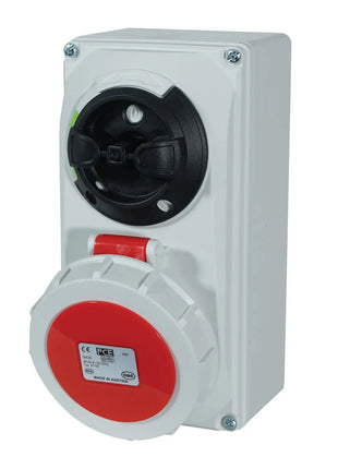 PCE 16A 415V 3P+N+E IP67 Switched Interlock Socket (61152-6)