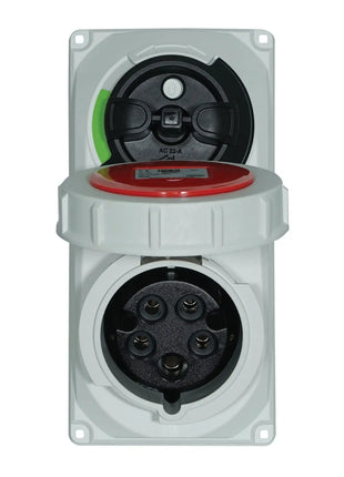 PCE 16A 415V 3P+N+E IP67 Switched Interlock Socket (61152-6)