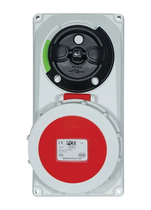 PCE 16A 415V 3P+N+E IP67 Switched Interlock Socket (61152-6)