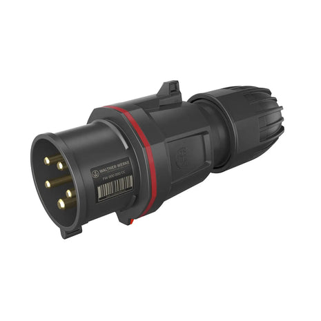 Walther 32A 415V 2P+E Black Plug FW231506SK