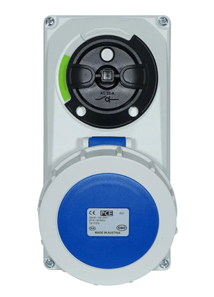 PCE 32A 230V 2P+E IP67 Switched Interlock Socket (61232-6)