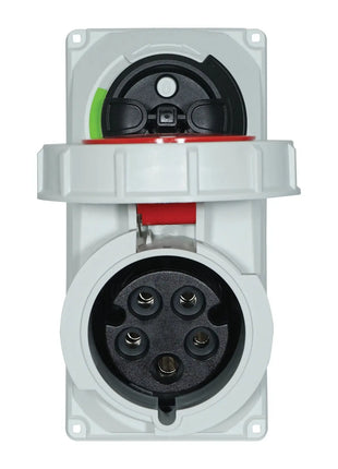 PCE 32A 415V 3P+N+E IP67 Switched Interlock Socket (61252-6)