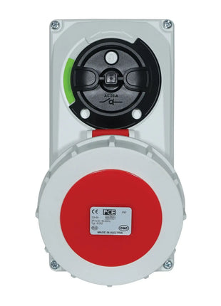 PCE 32A 415V 3P+N+E IP67 Switched Interlock Socket (61252-6)