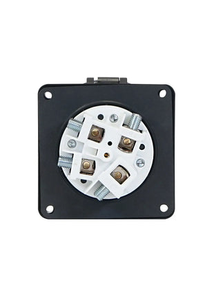 PCE 125A 415V 3P+E Black Panel Socket (3445-7)