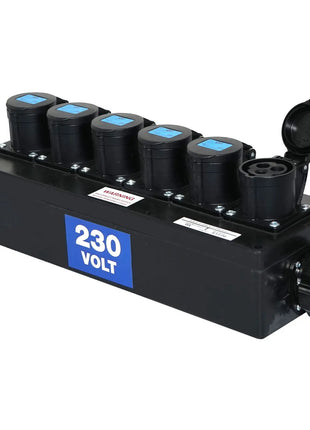 Elumen8 Socapex Breakout Box 19-Pin to 6 x 16A Sockets