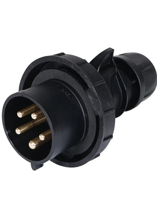 PCE 32A 415V IP67 3P+N+E Black Plug (0252-6x)