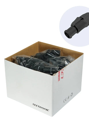 Seetronic PowerTwist TR1 IP65 Female Black Pack of 250 SAC3FX-BKB-BP