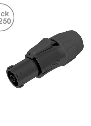 Seetronic PowerTwist TR1 IP65 Female Black Pack of 250 SAC3FX-BKB-BP
