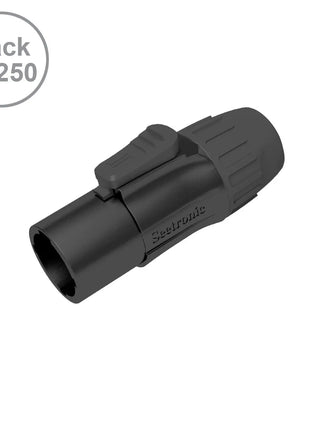 Seetronic PowerTwist TR1 IP65 Male Black Pack of 250 SAC3MX-BKB-BP