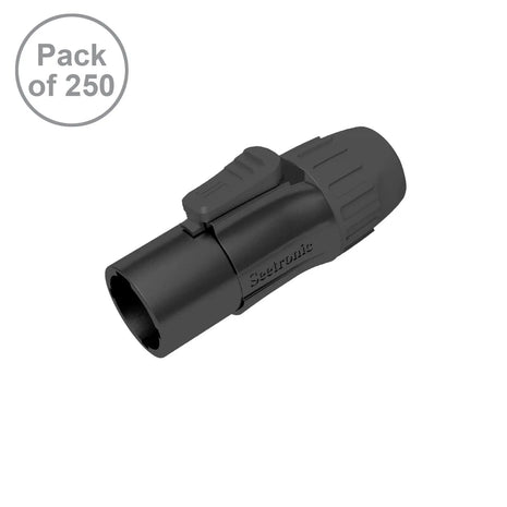 Seetronic PowerTwist TR1 IP65 Male Black Pack of 250 SAC3MX-BKB-BP