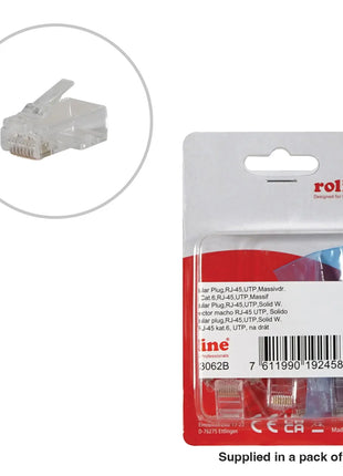 Roline Modular RJ45 Plugs UTP 8P8C Unshielded 21.17.3062 (Pack of 10)