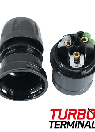 PCE 16A 230V 2P+E Black Plug (013-6TTx)