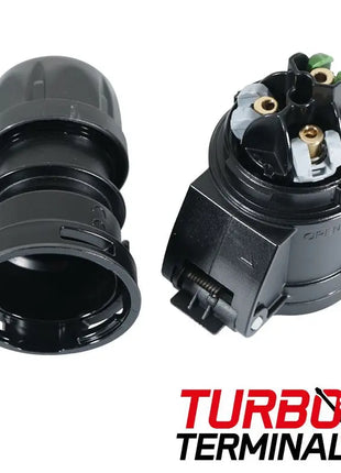 PCE 16A 230V 2P+E Black Socket (213-6TTx)