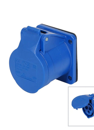 PCE 16A 230V 2P+E Panel Socket (313-6f9)