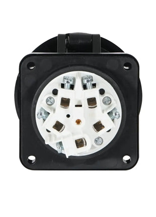 PCE 63A 415V 3P+N+E Panel Socket Black (3355-6xs)