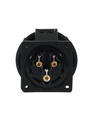 PCE 32A 230V IP67 2P+E Panel Socket Black (3232-6x)