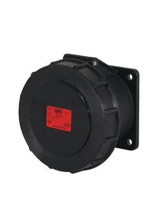 PCE 32A 415V 3P+N+E Panel Socket Black (3252-6x)