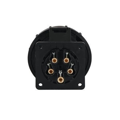 PCE 32A 415V 3P+N+E Panel Socket Black (3252-6x)