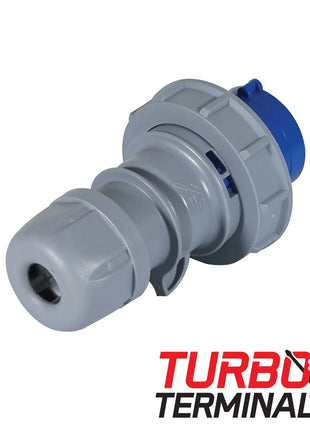 PCE 16A 230V 2P+E IP67 Plug Grey (0132-6tt)