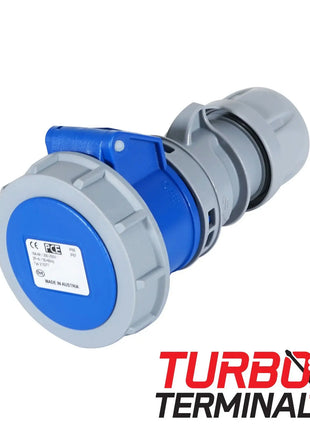 PCE 16A 230V 2P+E IP67 Socket Grey (2132-6tt)