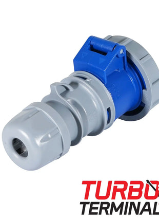 PCE 16A 230V 2P+E IP67 Socket Grey (2132-6tt)