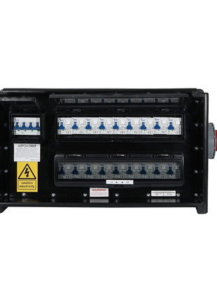 Elumen8 MERZ Distribution Box 63A 3PH In/Thru to 16A RCBO