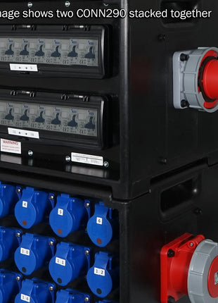 Elumen8 MERZ Distribution Box 63A 3PH In/Thru to 16A RCBO