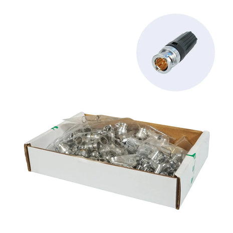 Neutrik BNC Connector rearTWIST Pack of 100 (NBNC75BLP7-D)
