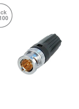 Neutrik BNC Connector rearTWIST Pack of 100 (NBNC75BLP7-D)