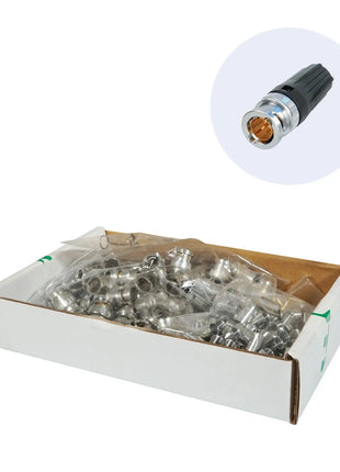 Neutrik BNC Connector rearTWIST Pack of 100 (NBNC75BLP9-D)