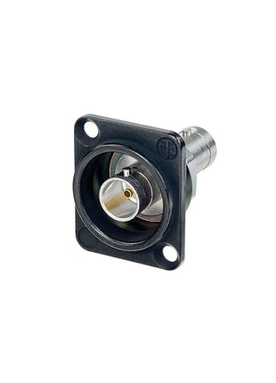 Neutrik BNC Panel Connector Grounded Black  (NBB75DFGB)