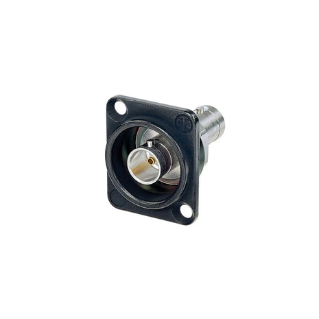 Neutrik BNC Panel Connector Grounded Black  (NBB75DFGB)