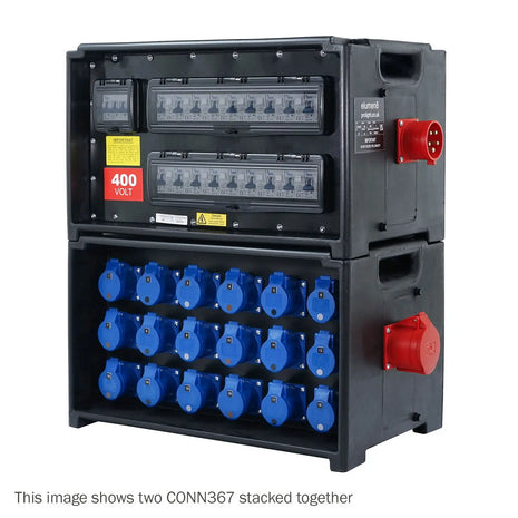 Elumen8 MERZ Distribution Box 32A 3PH In/Thru to 16A RCBO