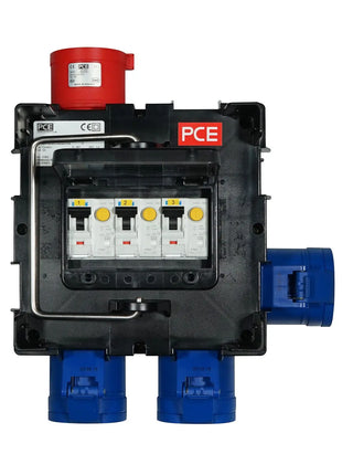 PCE IMST Distribution Box 32A 415V In 3 x 32A 240V Out (9030657)