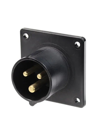 PCE 16A 230V 2P+E Black Appliance Inlet (613-6X)
