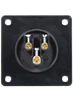 PCE 16A 230V 2P+E Black Appliance Inlet (613-6X)