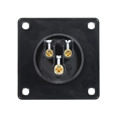 PCE 16A 230V 2P+E Black Appliance Inlet (613-6X)