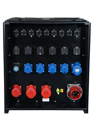 Elumen8 MERZ Distribution Box 63A 3PH to 32A/16A/13A/TRUE1/Socapex (Variable ELR)